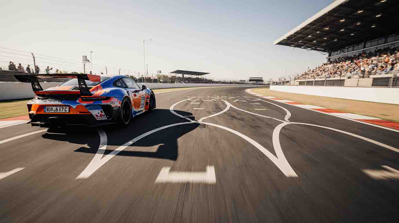 Trajectoires idéales en virage en auto